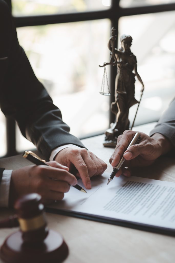 Attorneys or lawyers are advising clients in defamation cases.